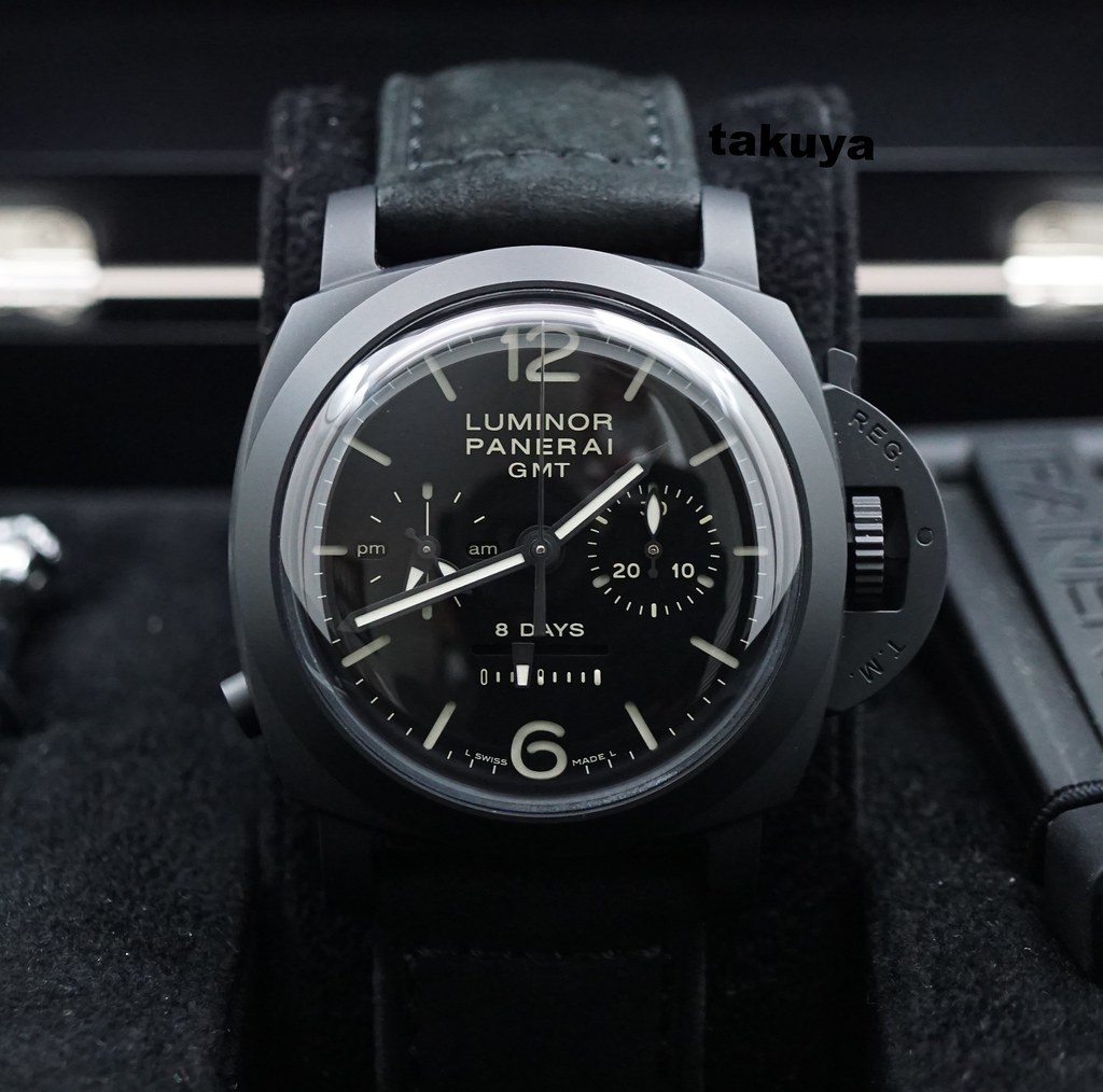 FSOT Panerai PAM 317 Q CERAMIC 1950 LUMINOR 8 DAY GMT MONOPULSANTE