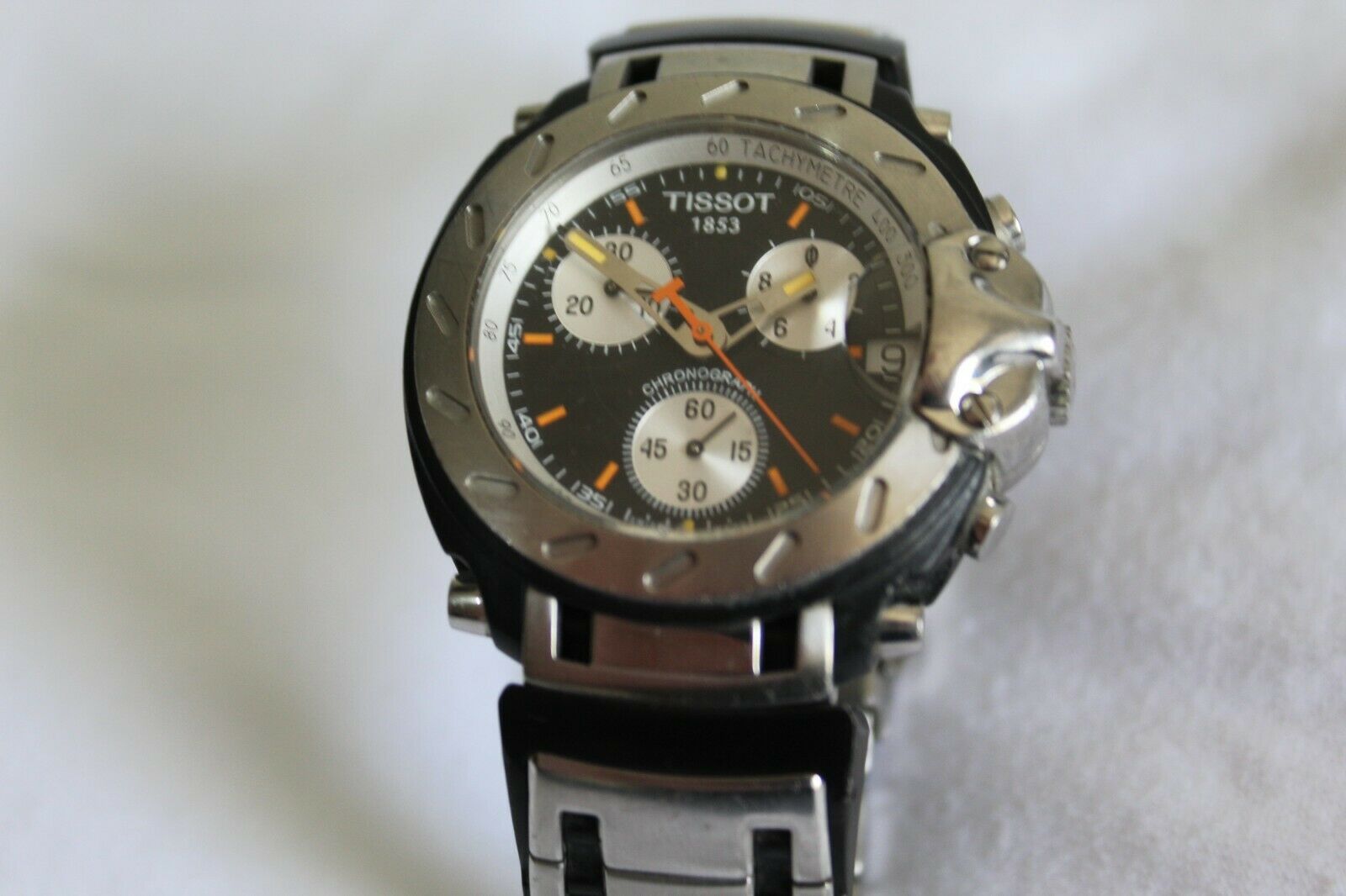 TISSOT T race 1853 Chronograph TO11417A Quartz man watch WatchCharts