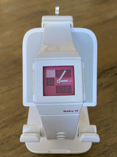 Casio Baby G BGA-200 5134 (white)Analog Digital Watch Rare! Good 
