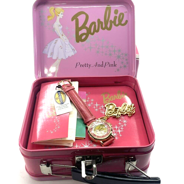 1994 Fossil Barbie popular Pretty And Pink Watch