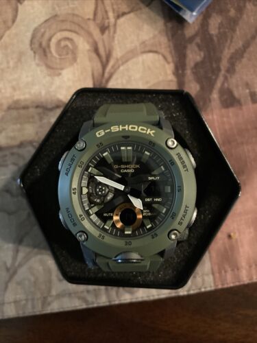 Casio olive hot sale green watch