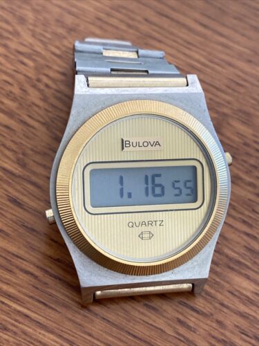 Vintage bulova digital online watch