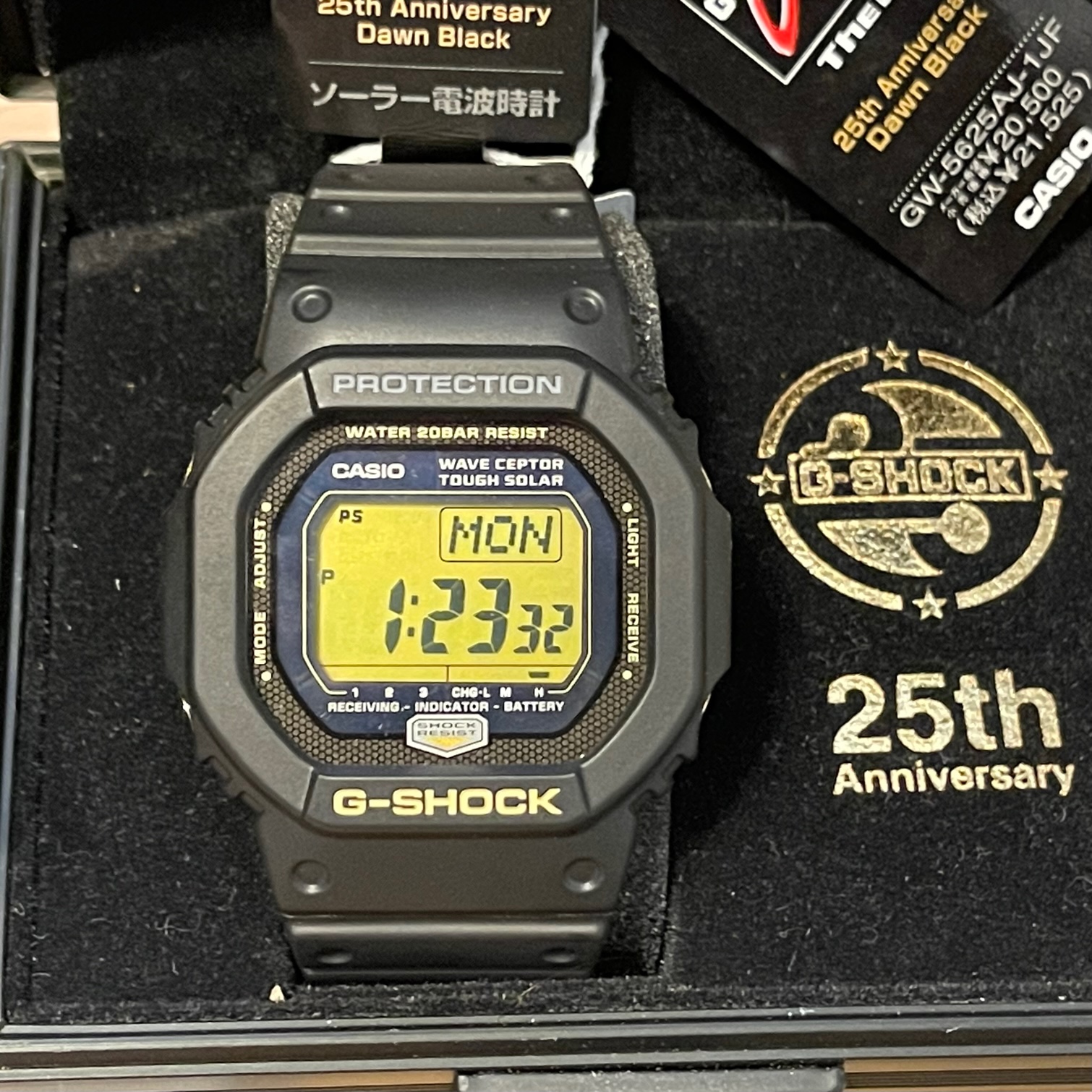 WTS] Casio G-Shock GW-5625AJ-1JF 25th Anniversary Black Dawn