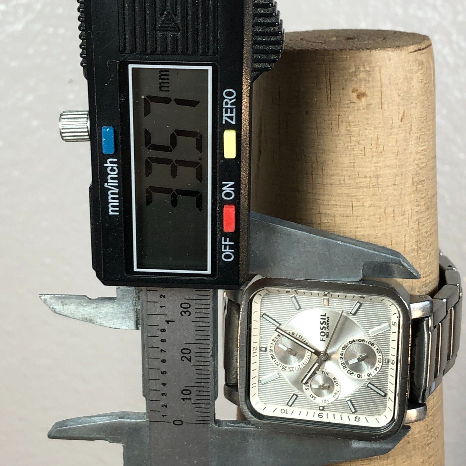 Fossil Multifunction Square Face Silver Tone Women’s Quartz Watch ES-2252 Women main image 2