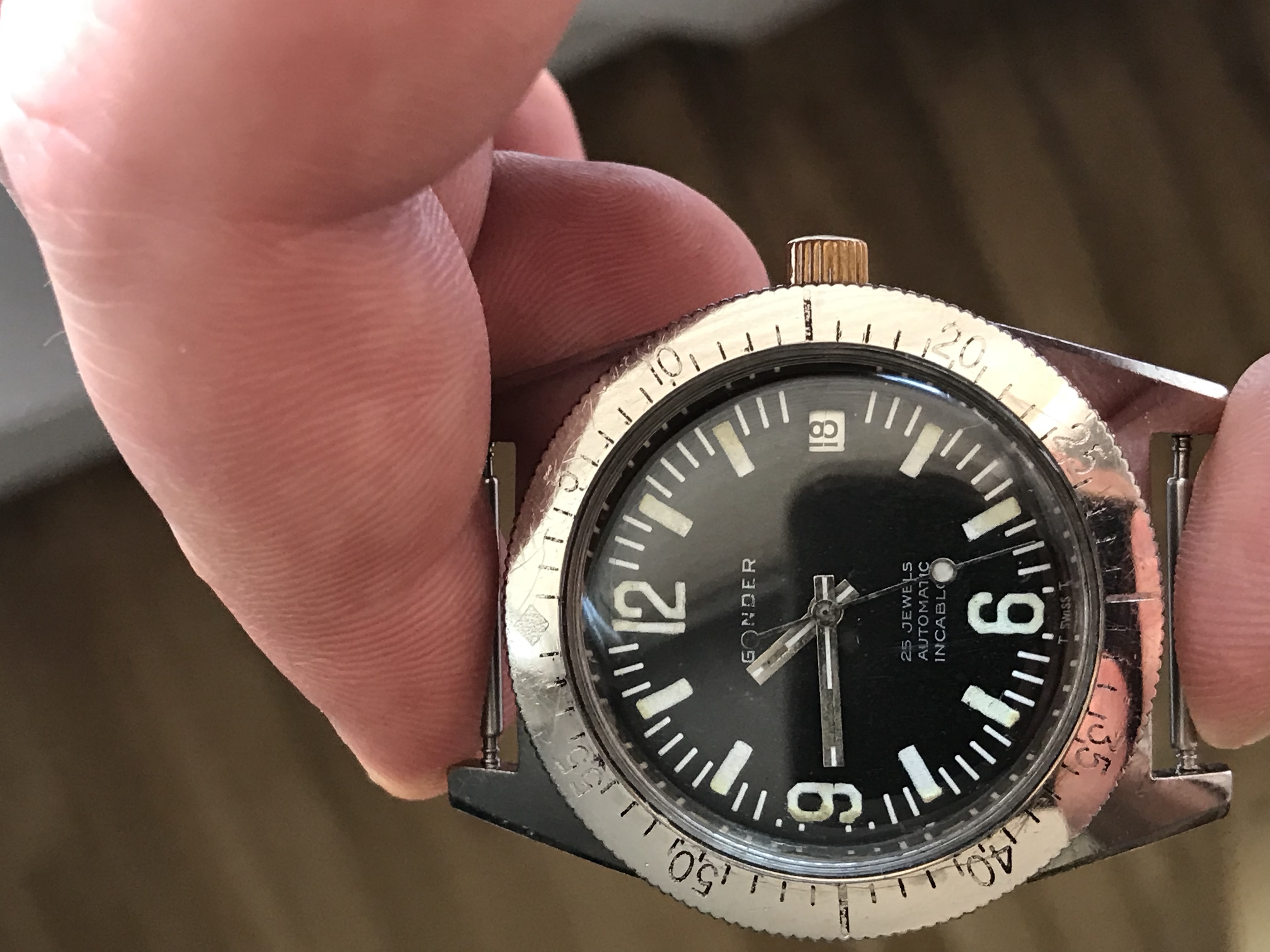 Vintage skin shop diver watch