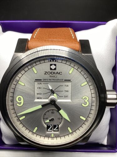 Zodiac ZMX-04 ZO8564 Switch Watch - Brown Leather Strap - Fresh