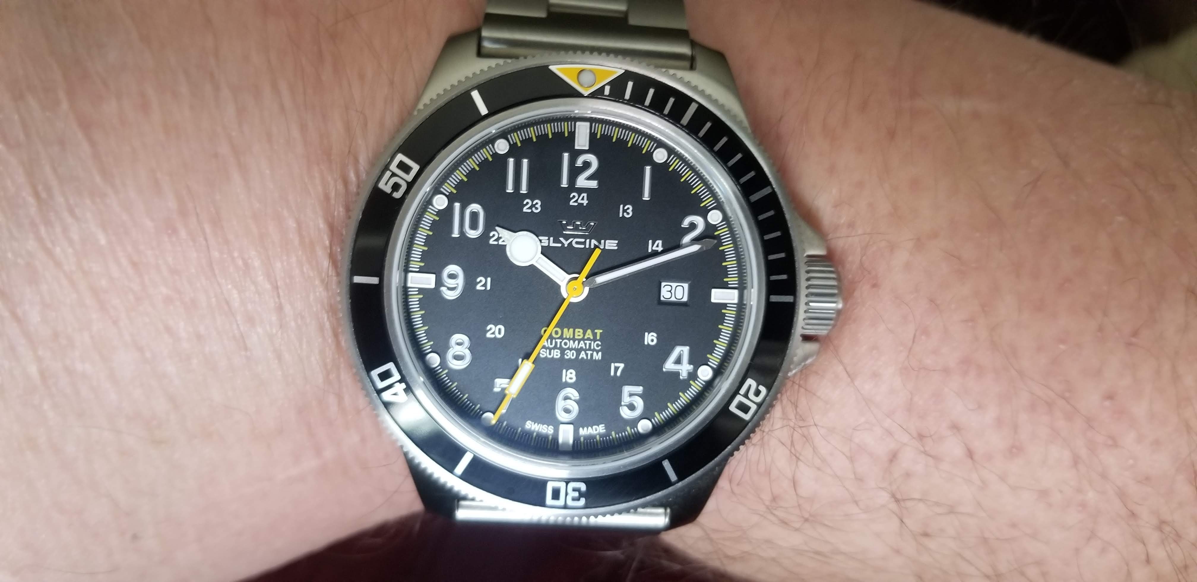 FS Glycine Combat Sub 46mm GL0274 WatchCharts Marketplace