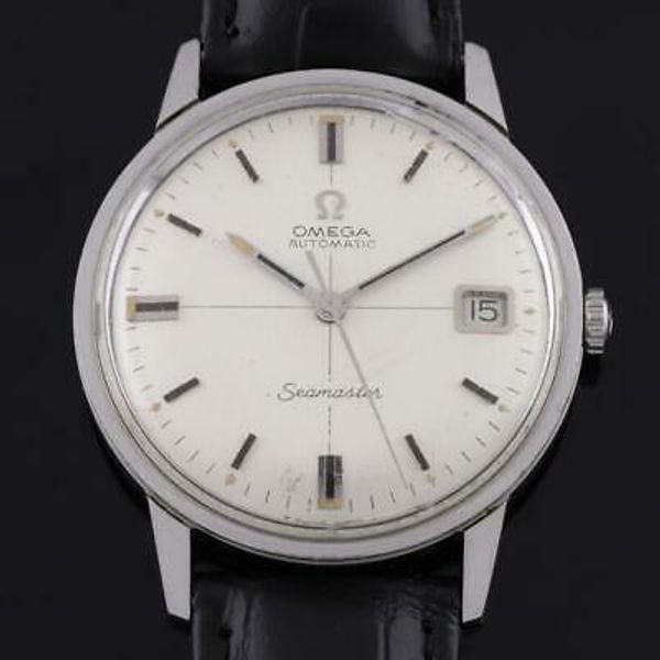 OMEGA SEAMASTER AUTOMATIC CALENDAR CROSSHAIR SWISS MEN WATCH REF:166. ...