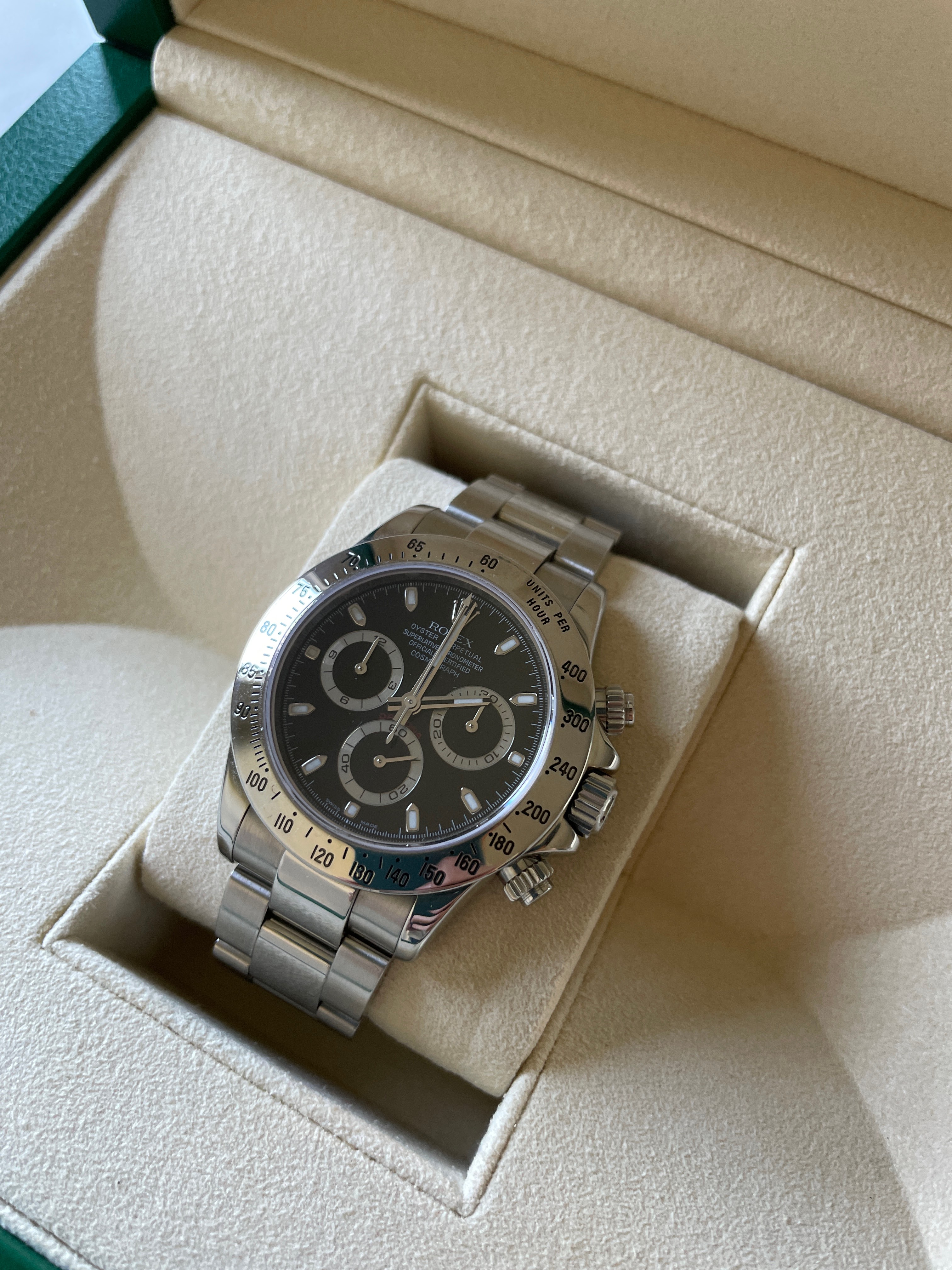 FS Rolex Daytona 116520 Stainless Steel Black Dial 2007 M serial