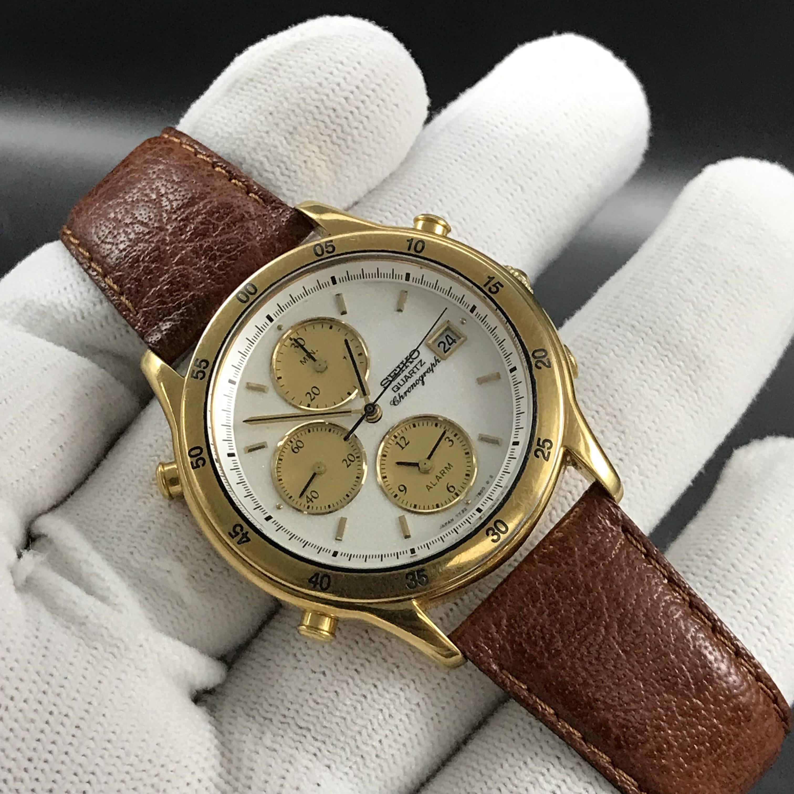 Seiko quartz discount alarm chronograph vintage