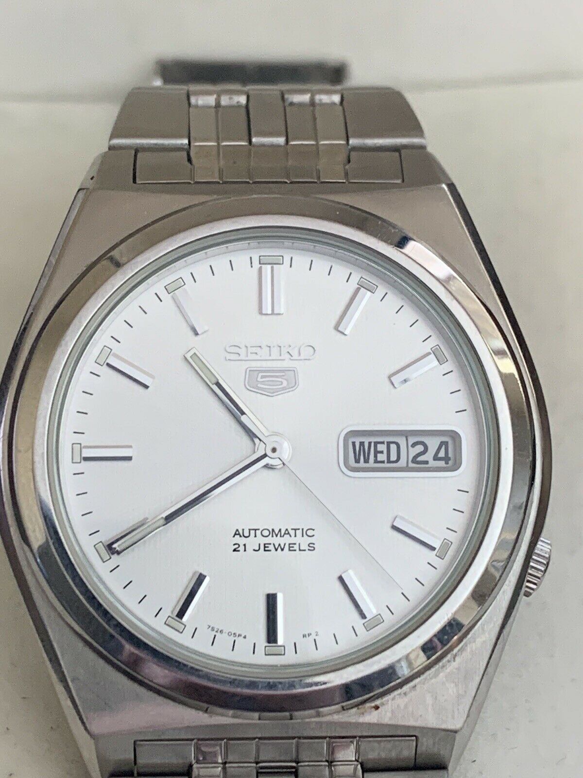SEIKO 7S26-02E0 A4 WP AUTOMATIC 21 JEWELS Day/Date Exhibition Case |  WatchCharts