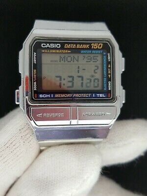 CASIO DATABANK 150 VINTAGE DIGITAL WATCH DB-1500 1479 MEMORY