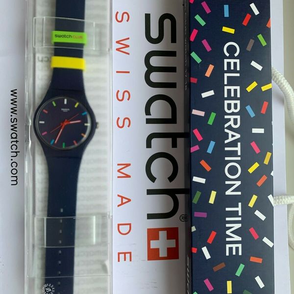 Swatch Club. Celebration Time. Spice it up. SUOZ261