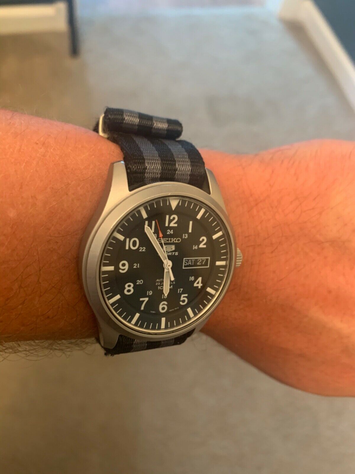 Seiko SNZG15K1 Automatic Wrist Watches for Men Black WatchCharts