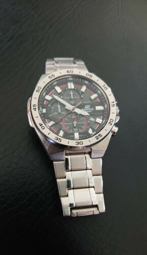 EF527D-1AV | Silver Chronograph Men's Watch EDIFICE | CASIO