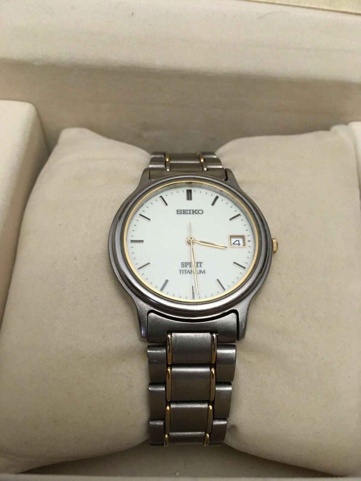 Seiko Spirit Titanium 7N42-8060 Quartz Watch France 1994 
