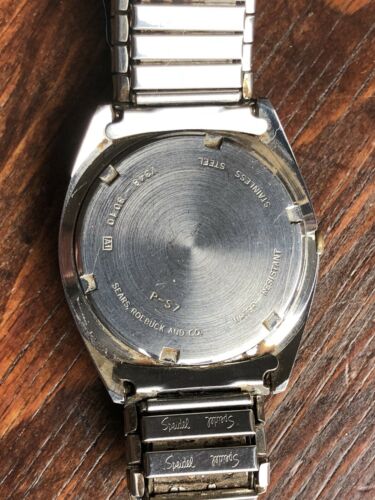 Vintage Phasar By Seiko V348 For Sears Roebuck Co Stainless Mens