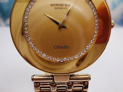 RAYMOND WEIL GENEVE OTHELLO 18K GOLD PLATED QUARTZ MEN'S RAYMOND WEIL GENEVE OTHELLO 18K GOLD PLATED QUARTZ MEN'S