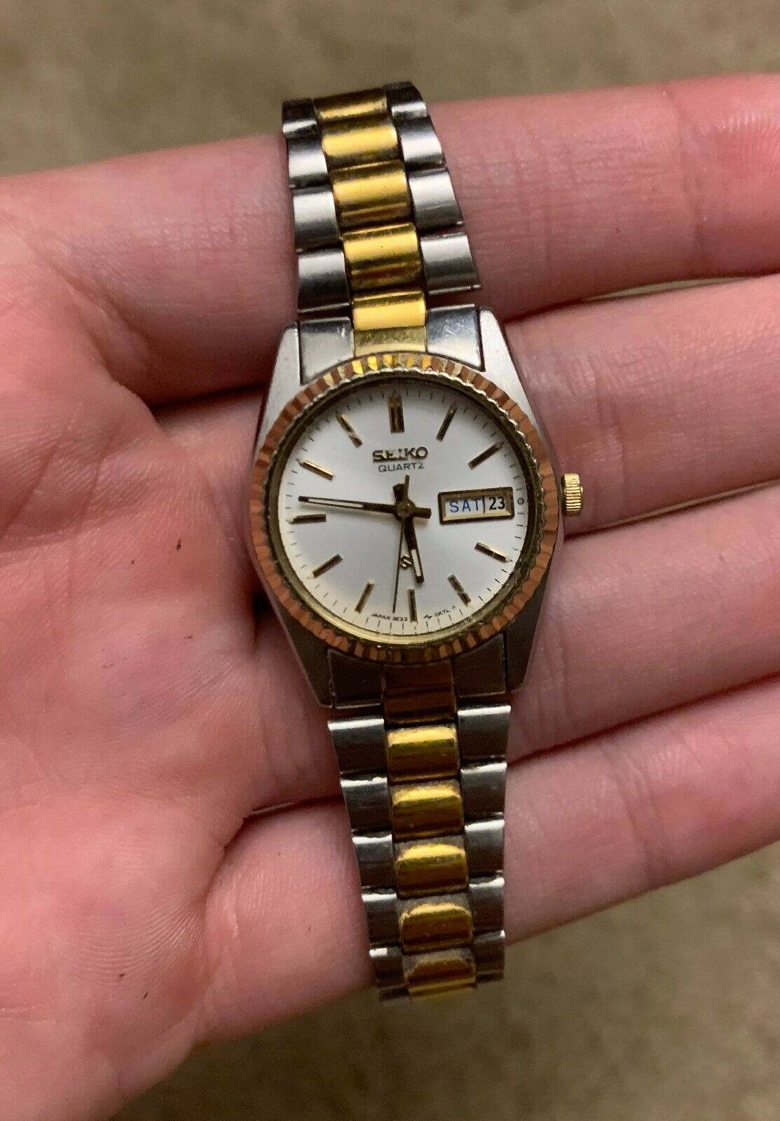 Nice Vintage Seiko 3E23-0A69 Gold Two Tone Women's Watch Ladies RUNS New  Battery | WatchCharts