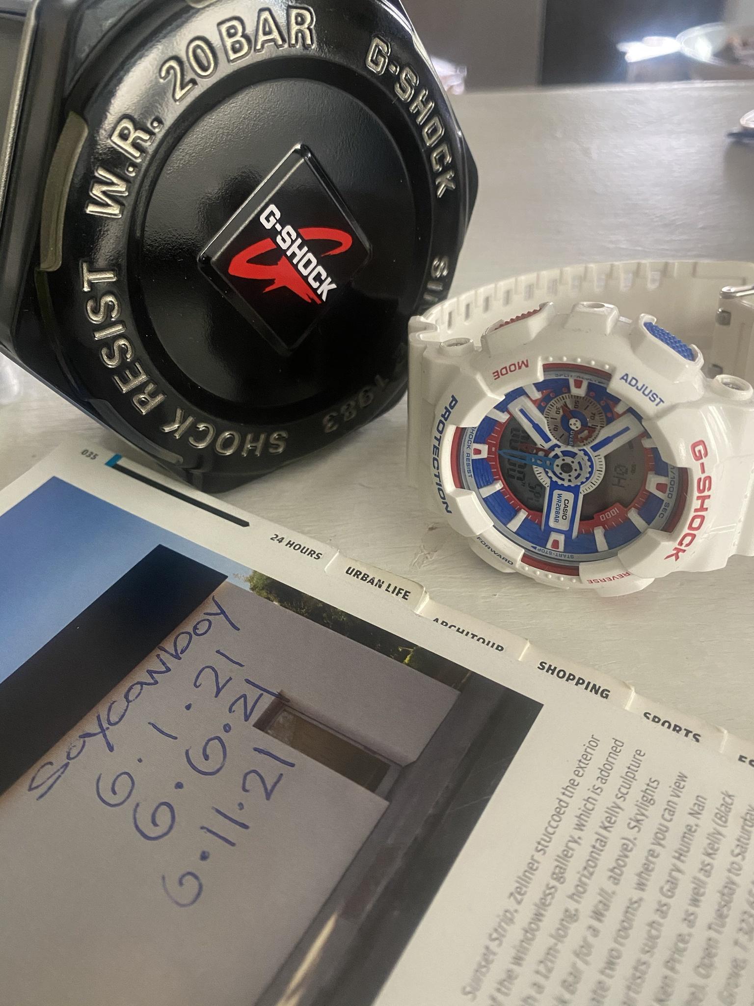 WTS Casio G shock GA110TR 7A TrimColor Maritime With New Battery