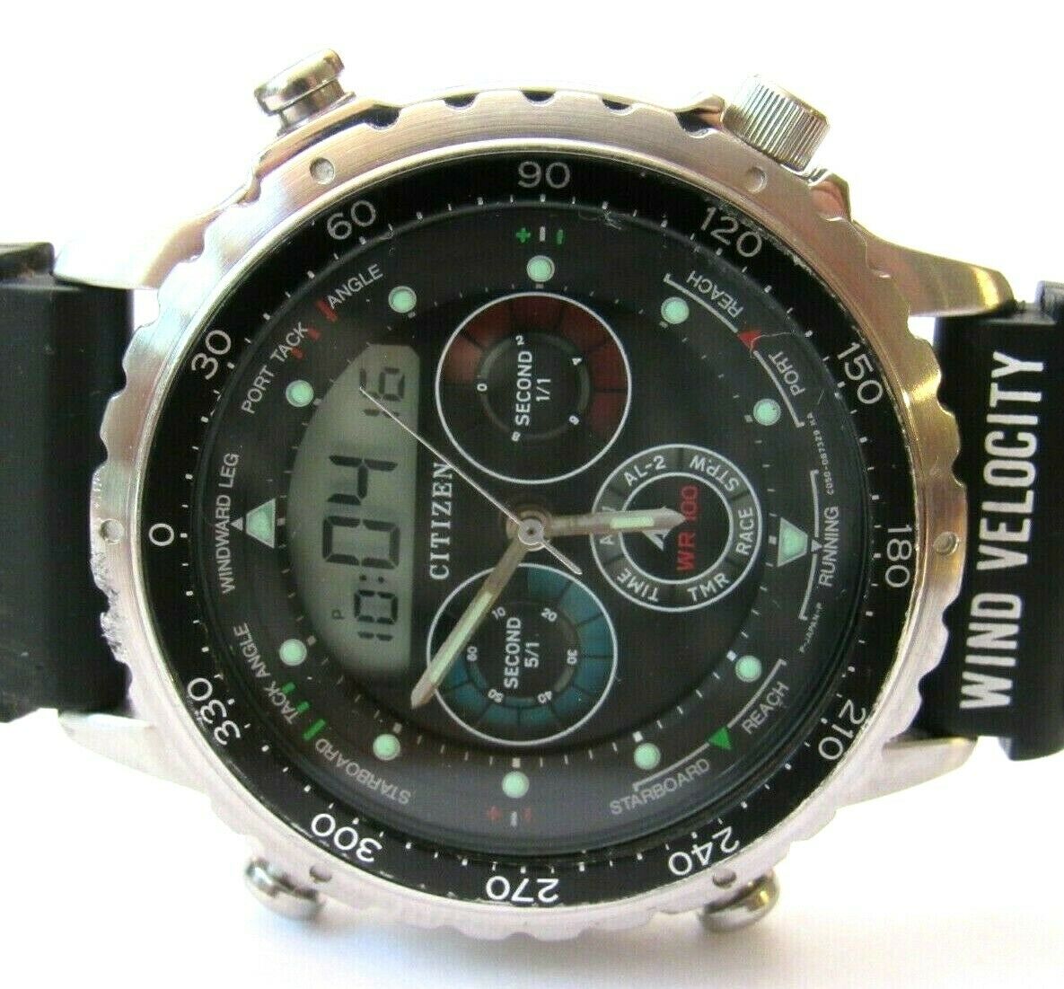 CITIZEN C050-088379K PROMASTER YACHT TIMER ANA DIGI