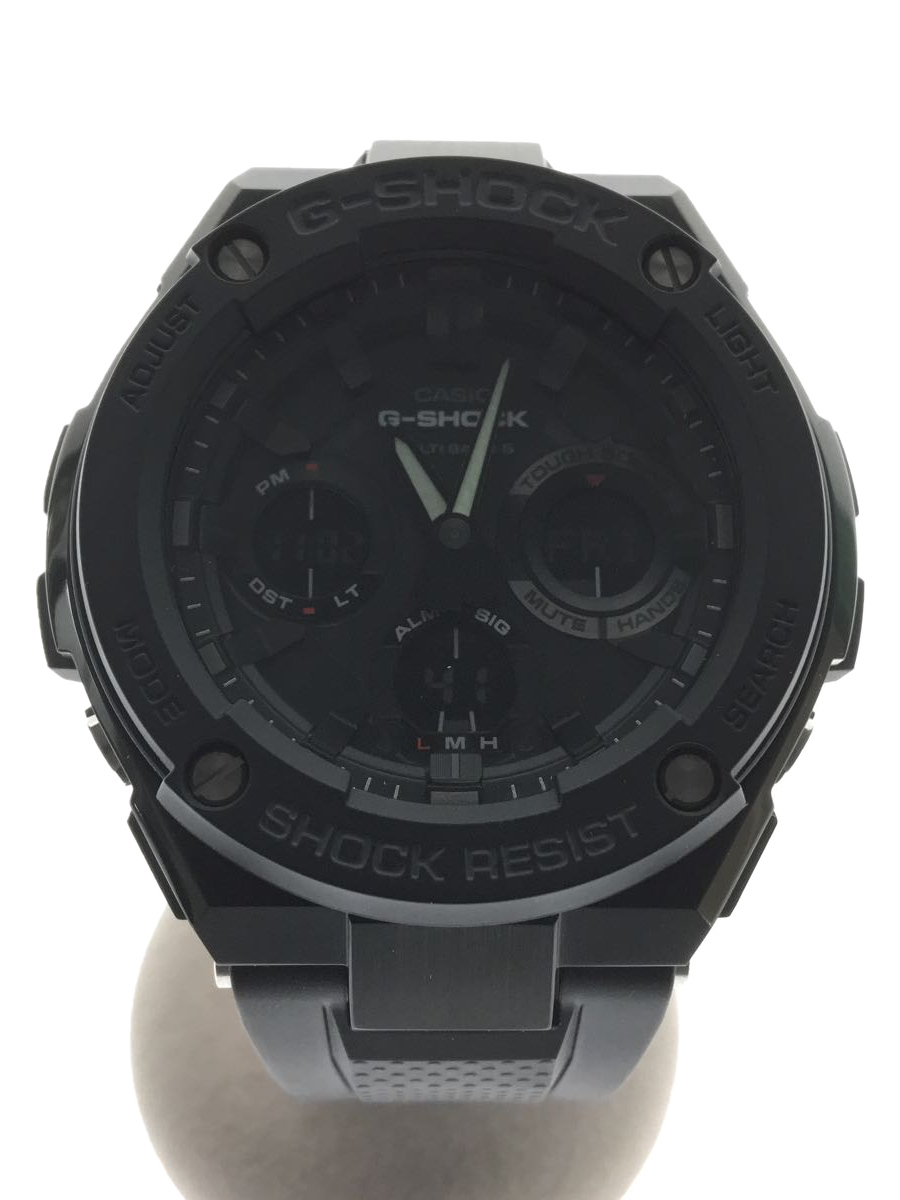 Used] CASIO Solar watch/Digi-Ana/Rubber/Black/Black/SS/GST-W100G/TOUGH  SOLAR [Clothing goods
