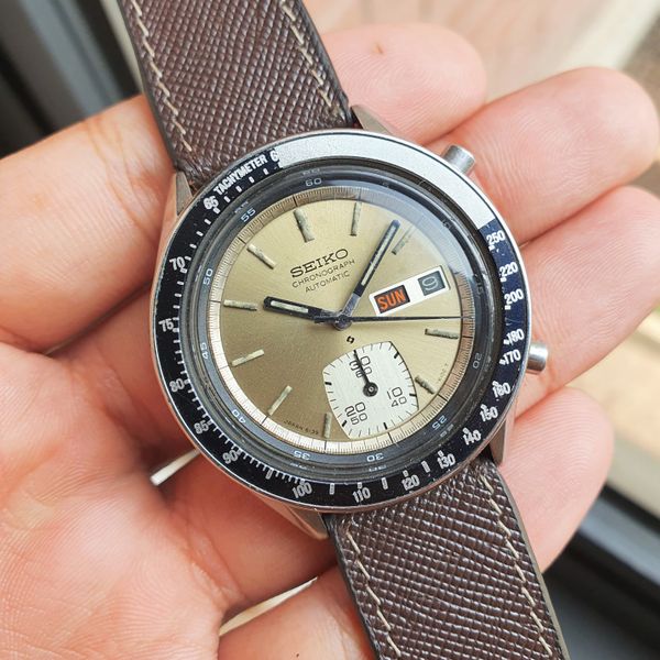 FS: Seiko Grey 1977 SERVICED Silver Ghost 6139-6040 Chronograph watch |  WatchCharts