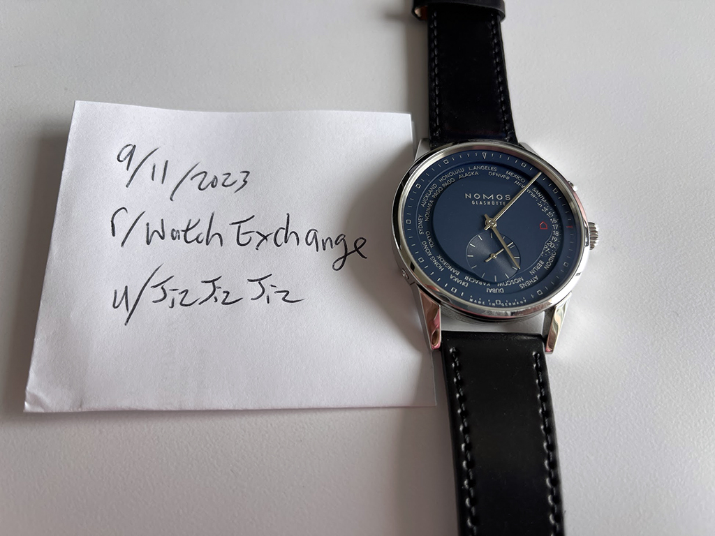 Nomos clearance worldtimer blue