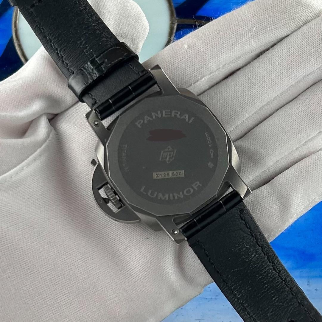 WTS Panerai PAM01279 Luminor GMT Titanium Carbotech Blue Dial