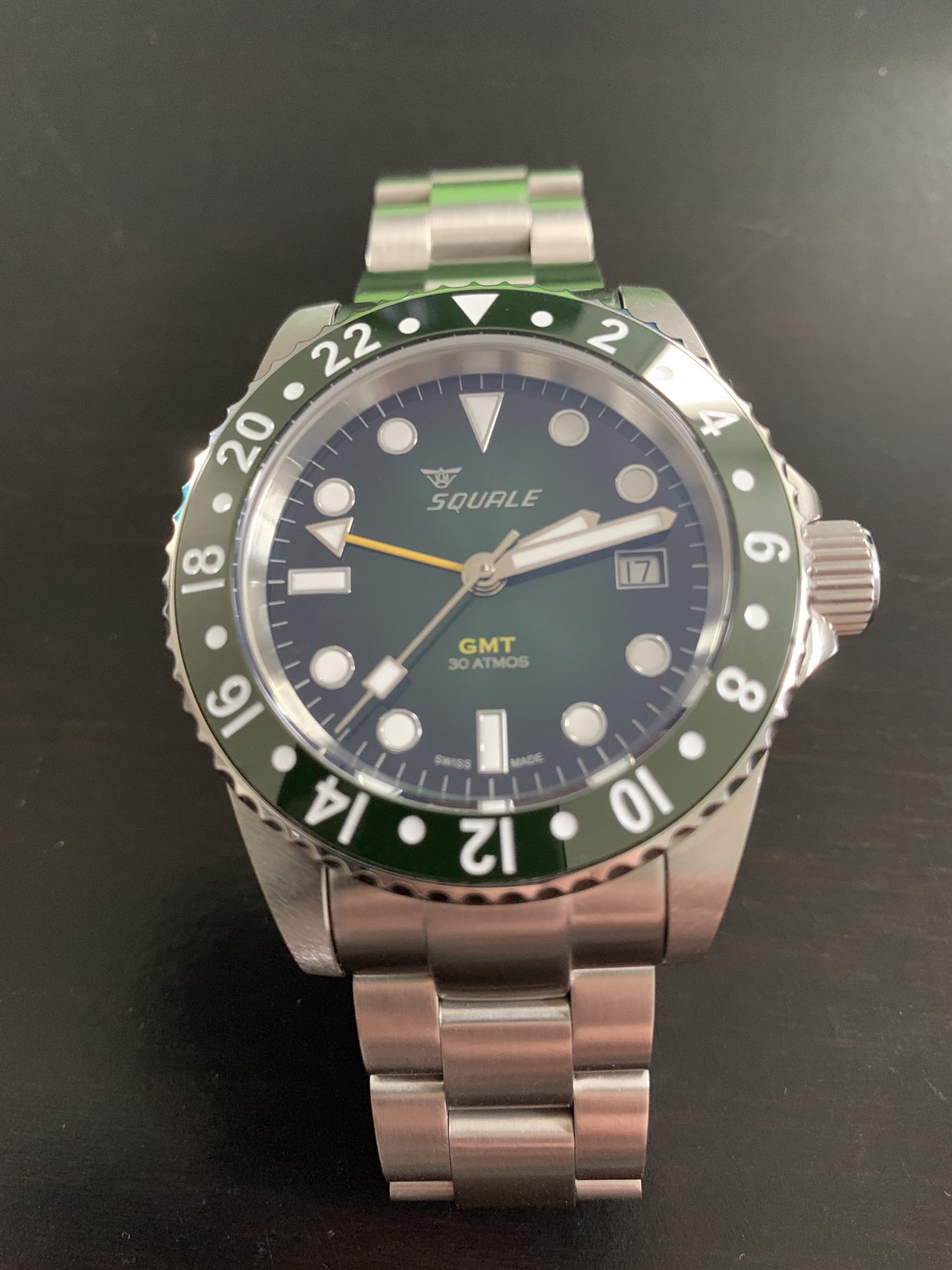 Squale 30 atmos hot sale alpine green gmt