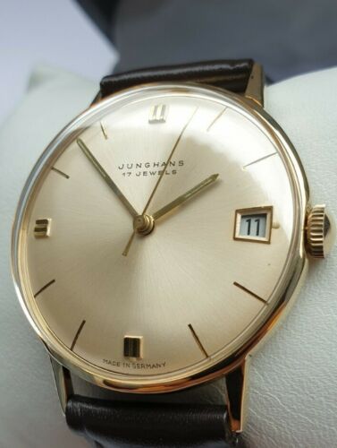 JUNGHANS Max Bill KAL. J 687 HANDAUFZUG VINTAGE HERRENUHR