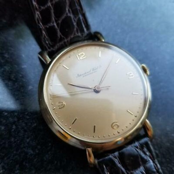 Mens IWC cal.89 36mm 18K Gold Hand-Wind Dress Watch c.1950s Swiss ...