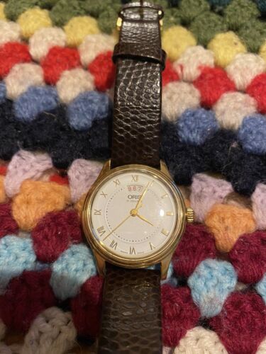 Oris 7429 Vintage Watch Wind Up Working Great Condition Date