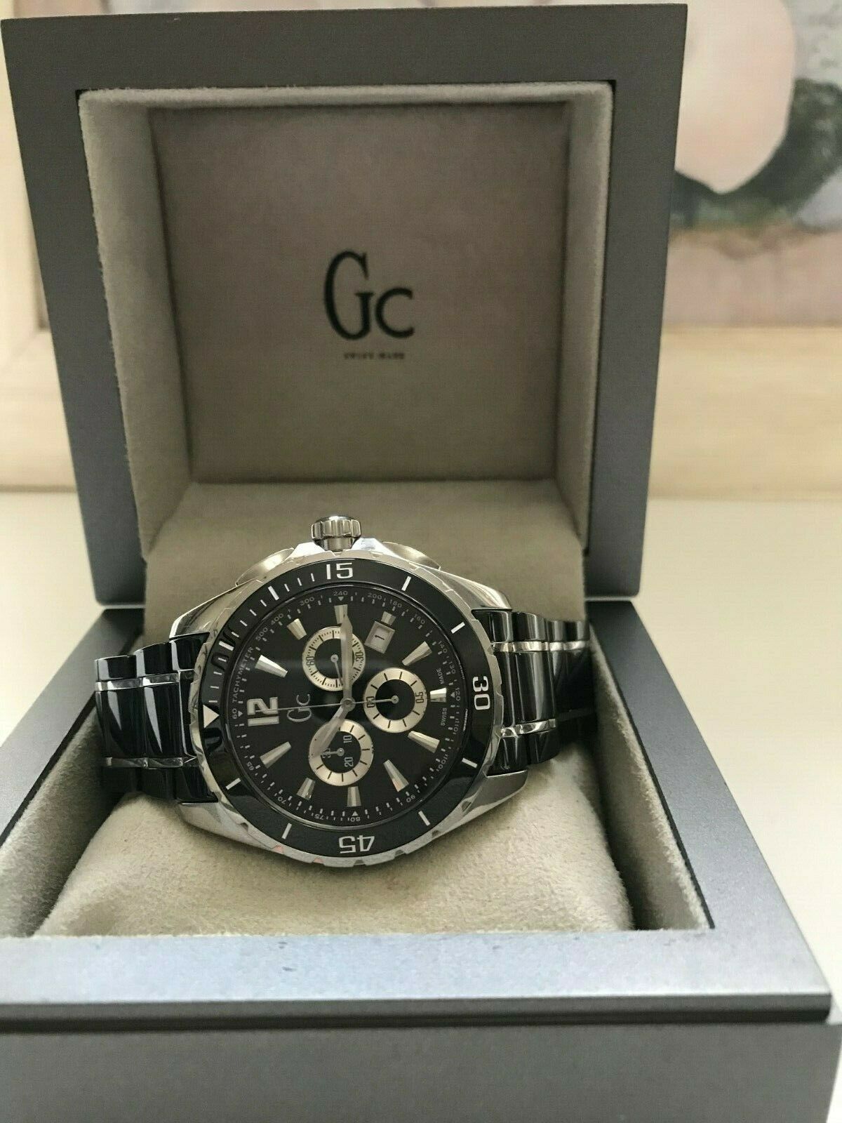 ⌚ mens watch guess collection gc chrono ceramic ref x76002g2s/03