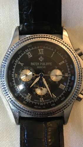 Patek Philippe Watch No 119615 Complication Perpetual Black Dial