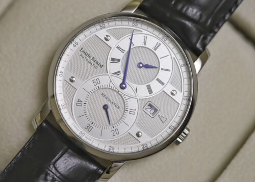 SOLD SOLD LNIB LOUIS ERARD HERITAGE CLASSIC DATE AUTOMATIC, WHITE