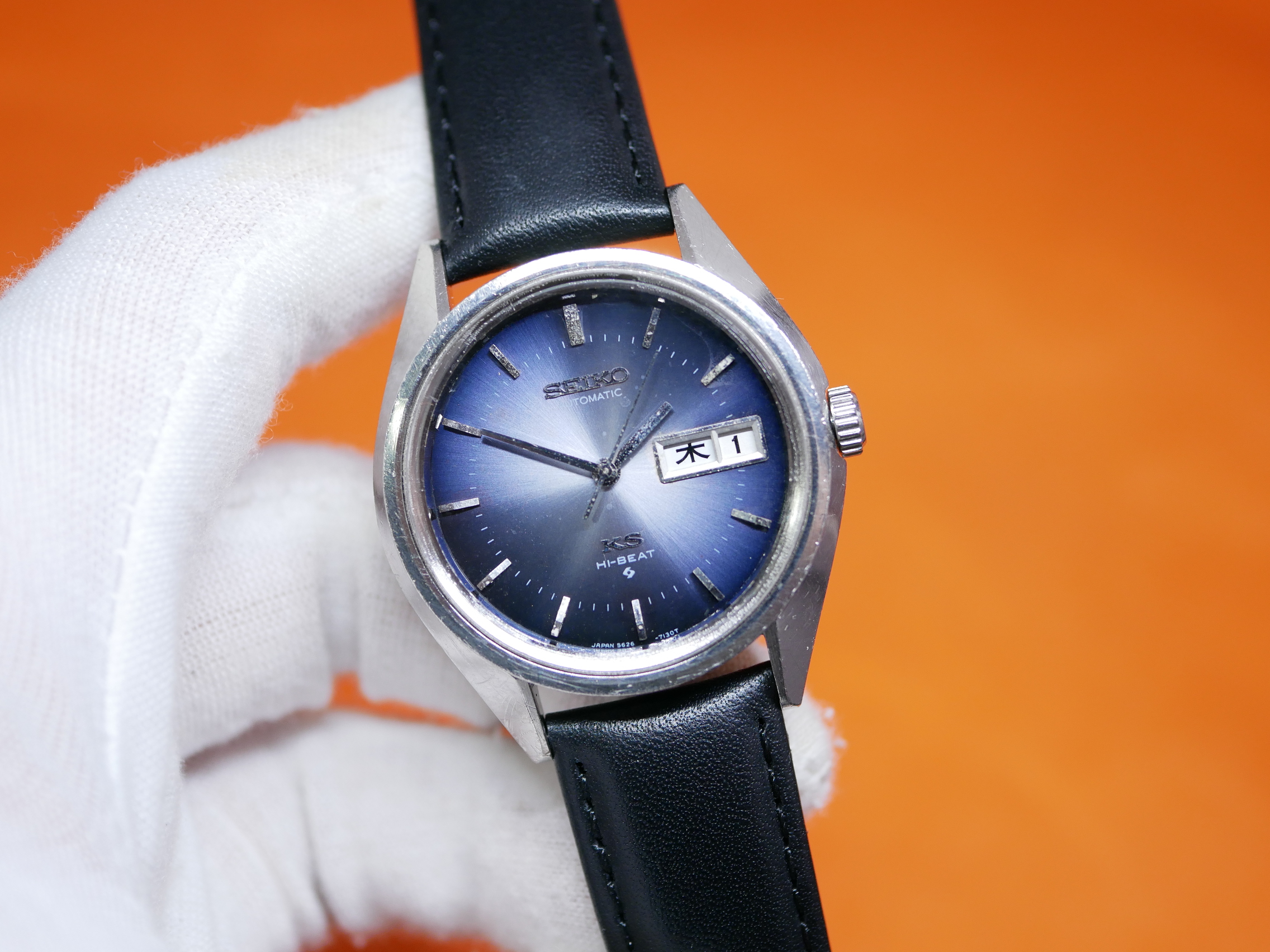 WTS] Rare King Seiko Automatic Day Date 36mm Blue Gradient Dial