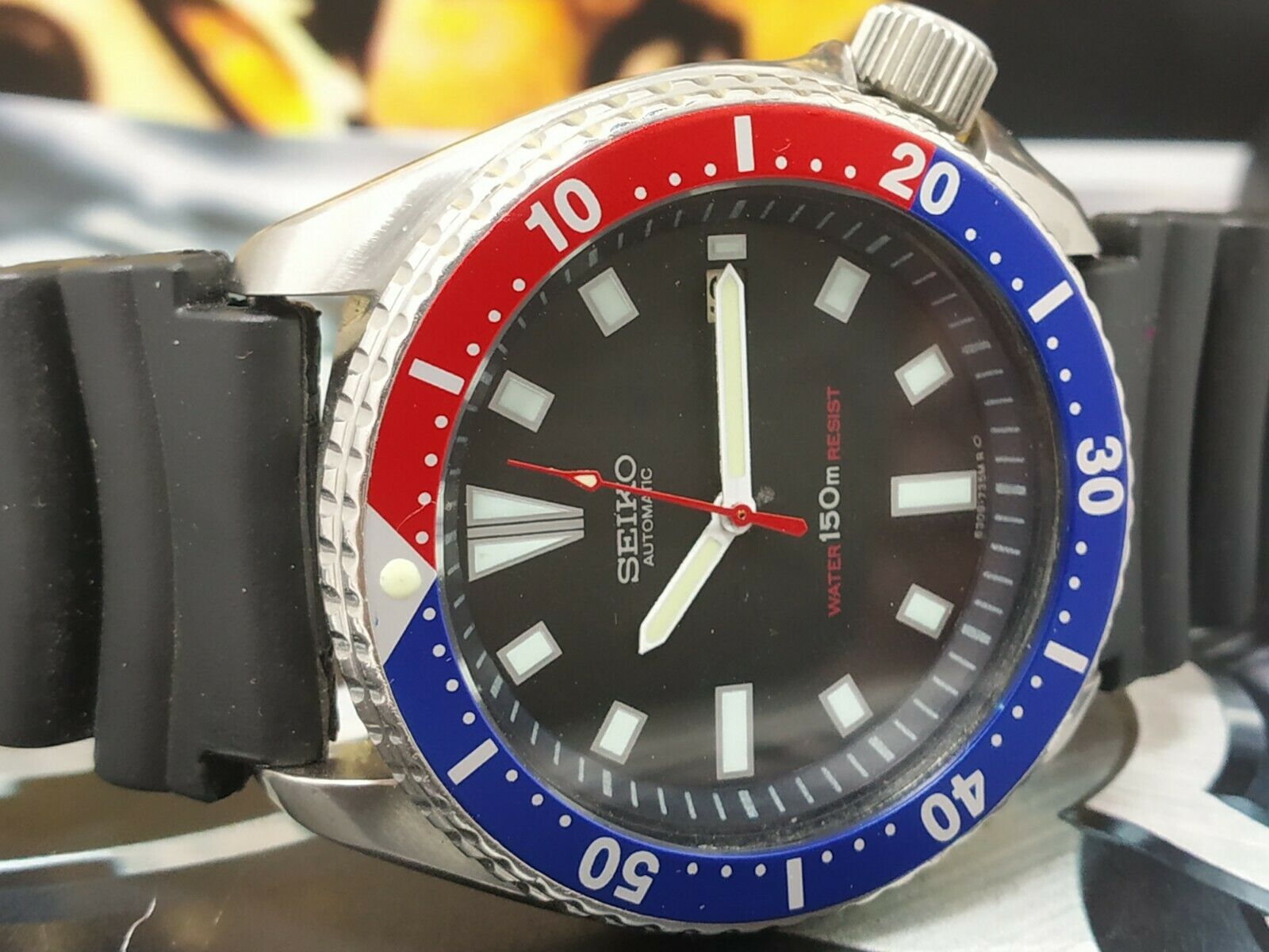 Seiko automatic 150m water resistant hot sale