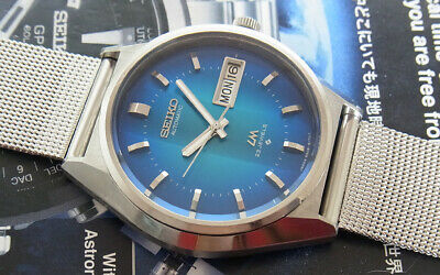 NICE VINTAGE SEIKO LM 5606-8130 BLUE DIAL AUTOMATIC 23 JEWELS JAPAN WATCH |  WatchCharts Marketplace