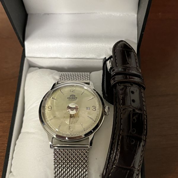 Orient Small Seconds watch with Strapcode Milanese Mesh WatchCharts