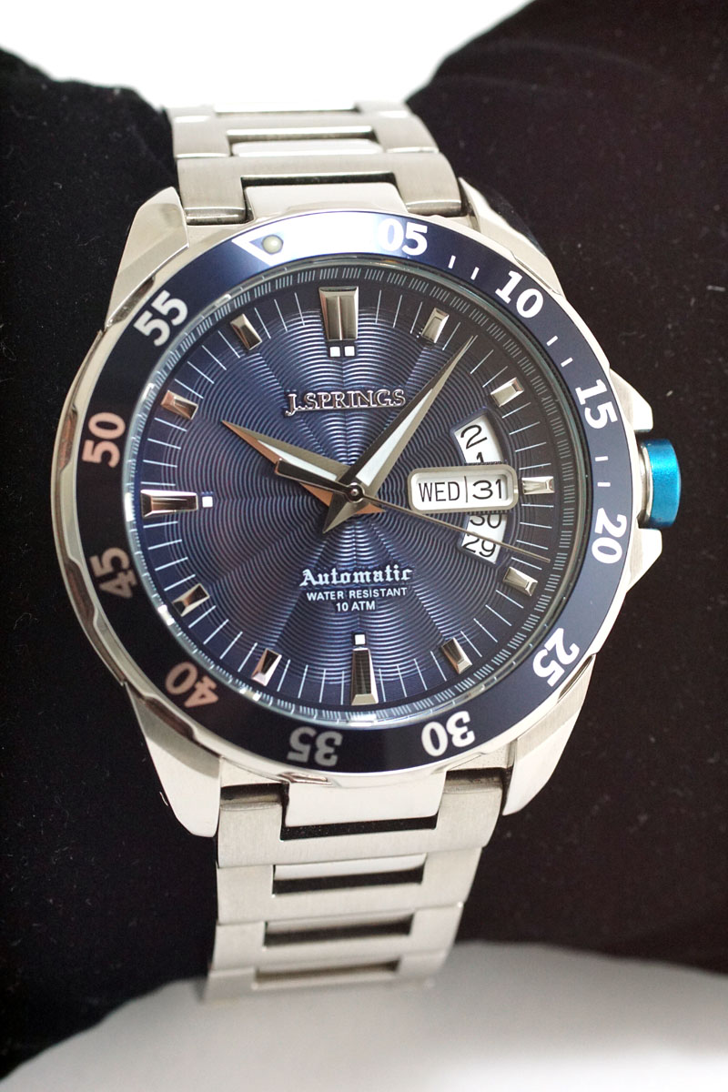 F.S J.Springs by Seiko Automatic Blue Dial 100M BEB063 Watch