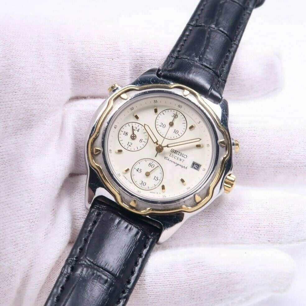 SEIKO セイコー LUCENT ルーセント 7T27-6010 クロノグラフ SEIKO セイコー LUCENT ルーセント 7T27-6010 クロノグラフ