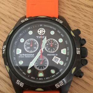 Timex Expedition WR200M Indiglo Dive Fullsize Watch with Black 
