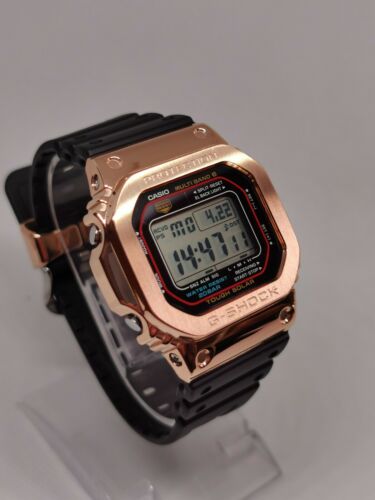 g shock rose gold metal