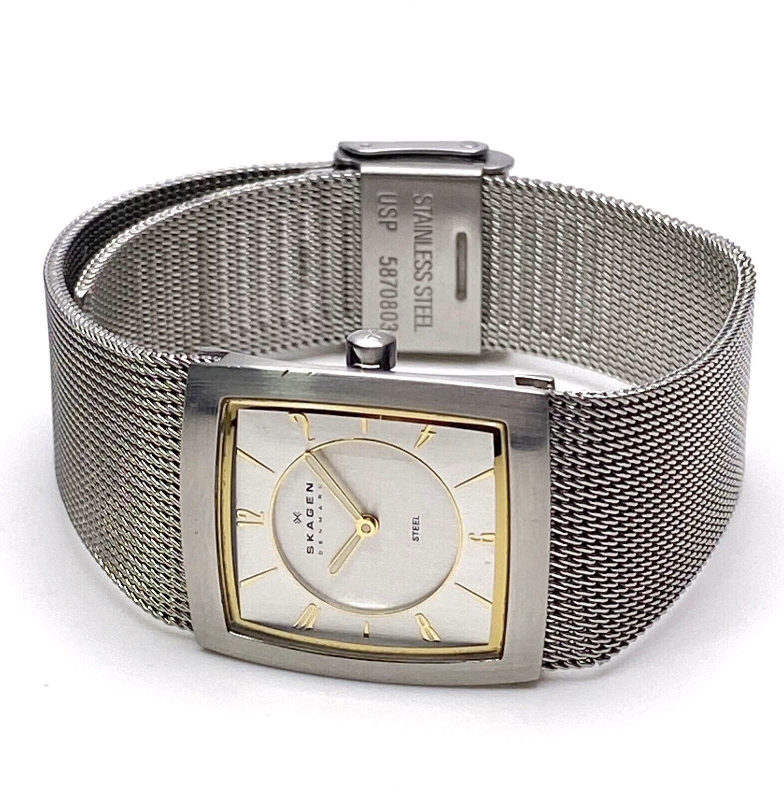 SKAGEN DENMARK 563XSGSC ALL STEEL TWO TONE DIAL AND MESH BAND LADIES WATCH RARE WatchCharts Marketplace