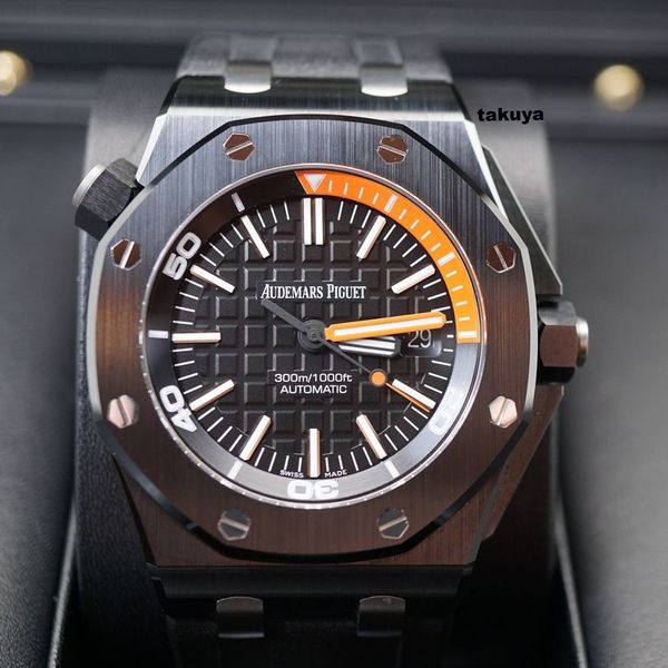 FSOT:Audemars PIGUET ROYAL OAK OFFSHORE BLACK CERAMIC DIVER 15707CE ...