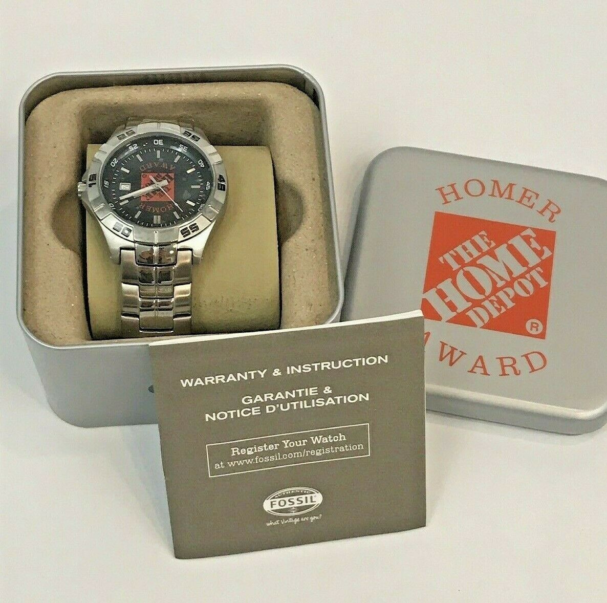 Fossil Men s Watch Homer Award Home Depot New In Box Working