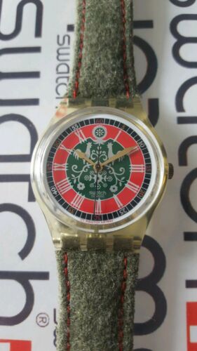 Swatch Loden GK167 1993 Standard Gents 34mm Leather