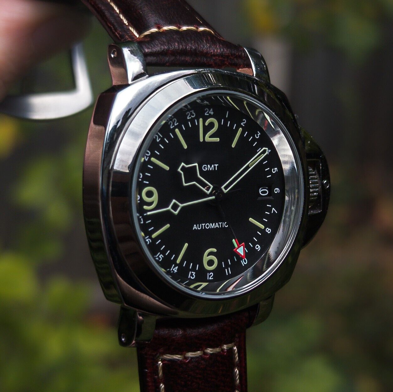 Seiko Mod] Custom GMT Vintage Sty Modded Bespoke Watch WW2 Pilot 