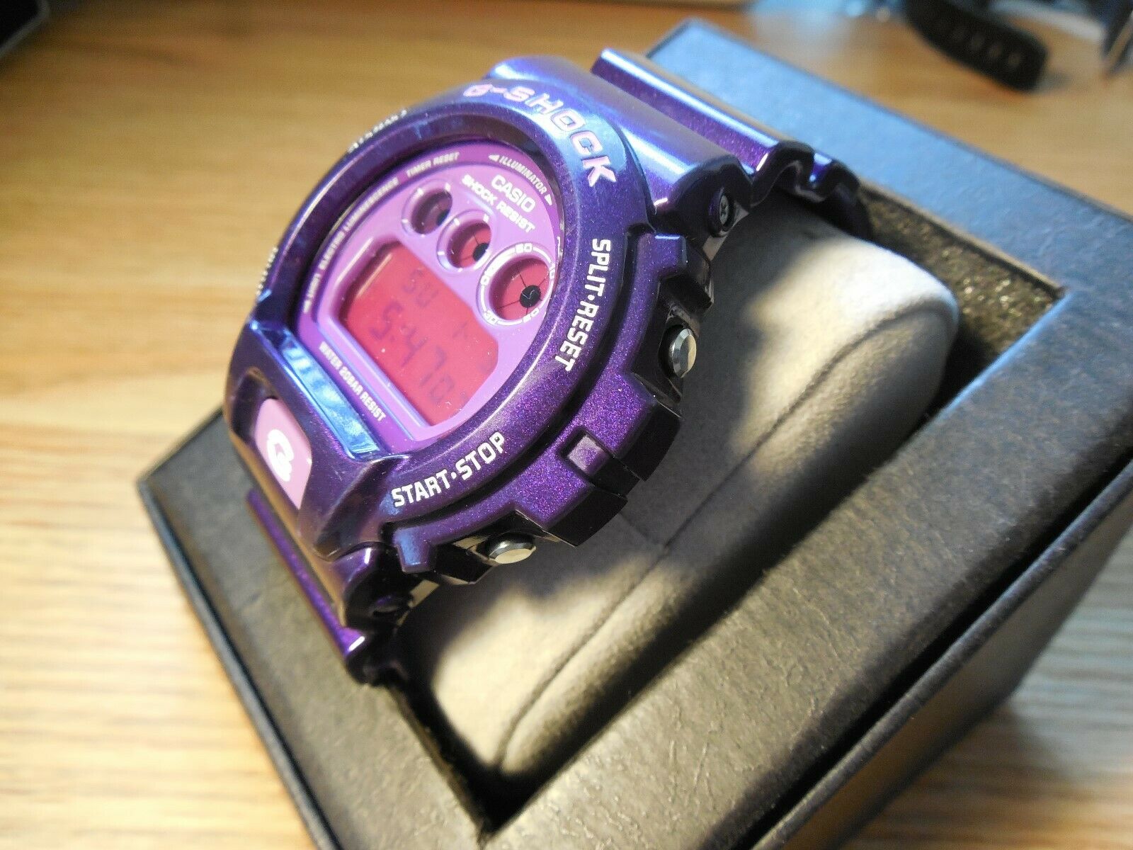 Men's Casio G-Shock Watch Model DW-6900CC-6D Purple Color in Color